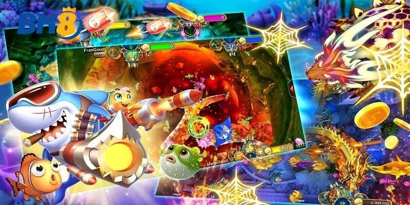 Giao diện Vua bắn cá tại BK8 với đại dương rực rỡ